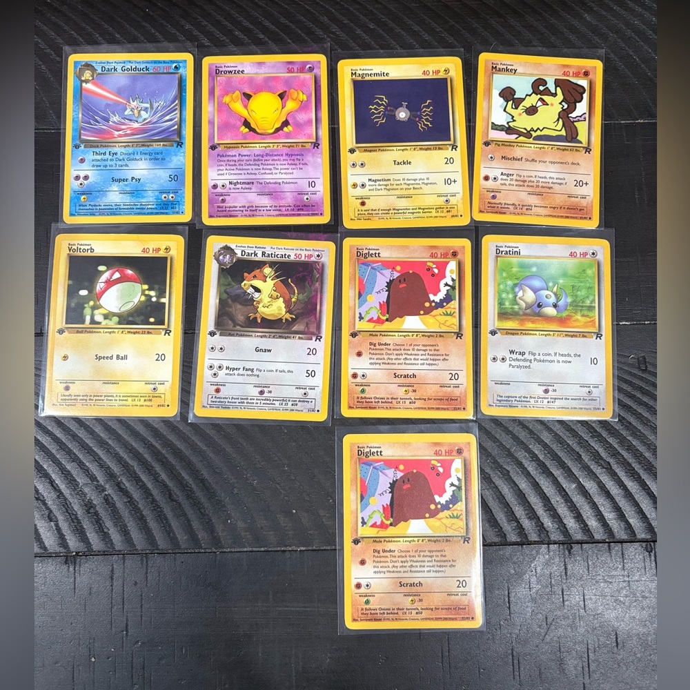 11. Pokemon Trading Card Collection All Early Editions ! (Team Rocket)